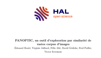 Panoptic dans les actes d'Humanistica 2024