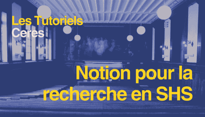 Notion dans la recherche en SHS